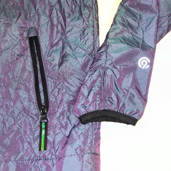 Iridescent Reflective Windbreaker Jacket - Picture 4 of 5